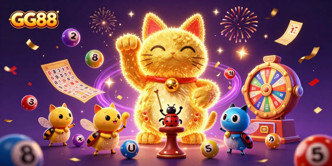 Experience the excitement of GG88 with a vibrant casino scene featuring colorful elements and engaging characters.