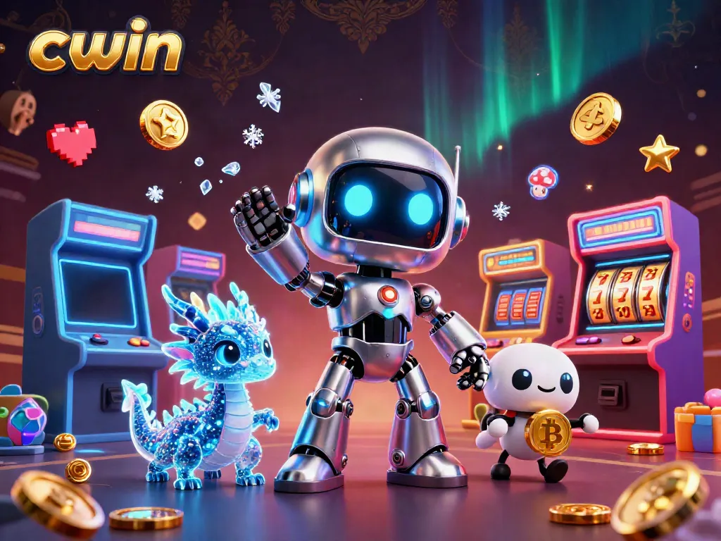 Cwin offers a unique casino experience with engaging game visuals featuring vibrant characters and lucky symbols.